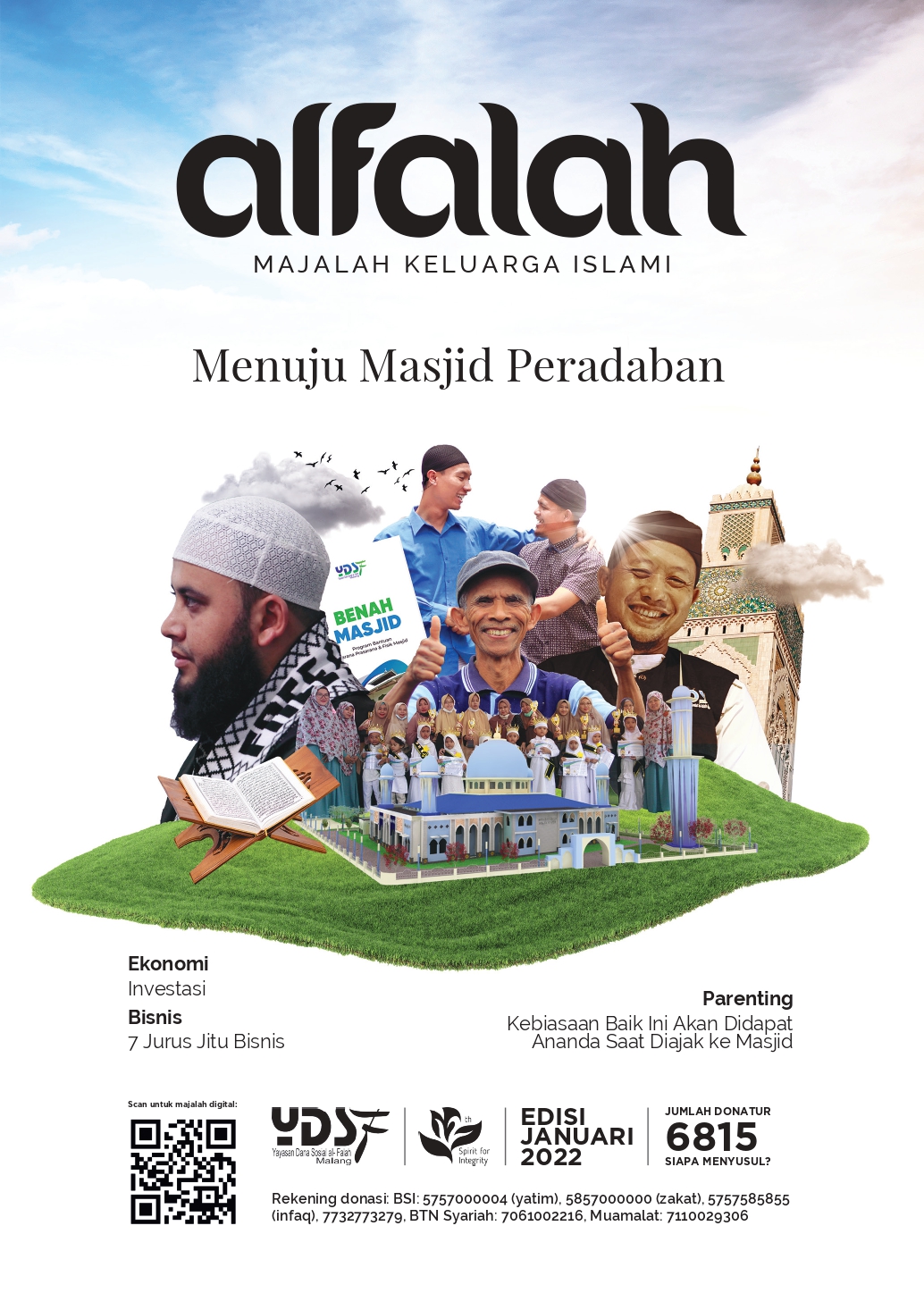 Cover Majalah Januari 2022 Yayasan Dana Sosial Al Falah (YDSF) Malang
