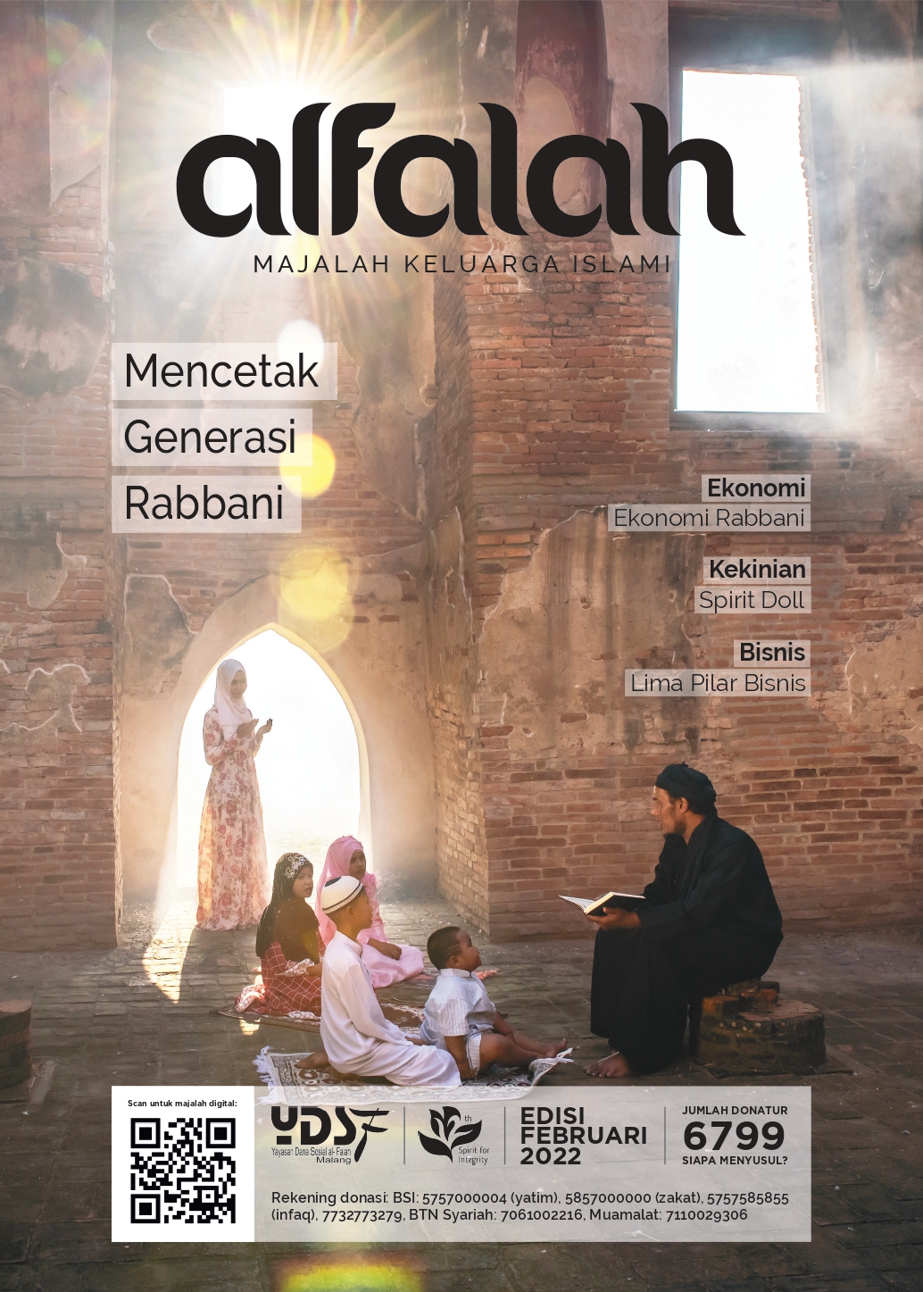 Cover Majalah Februari 2022 Yayasan Dana Sosial Al Falah (YDSF) Malang
