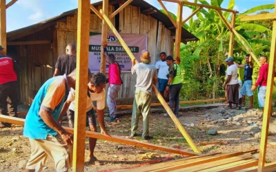 YDSF Bangun Mushala Darurat untuk Penyintas Erupsi Gunung Lewotobi Laki-Laki di Flores Timur