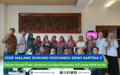 Meriahkan Hari Kesehatan Nasional ke-60, YDSF Malang Dukung Posyandu Dewi Sartika 3 Kelurahan Sumbersari dalam Grand Final Jambore Lomba Posyandu ILP di Malang