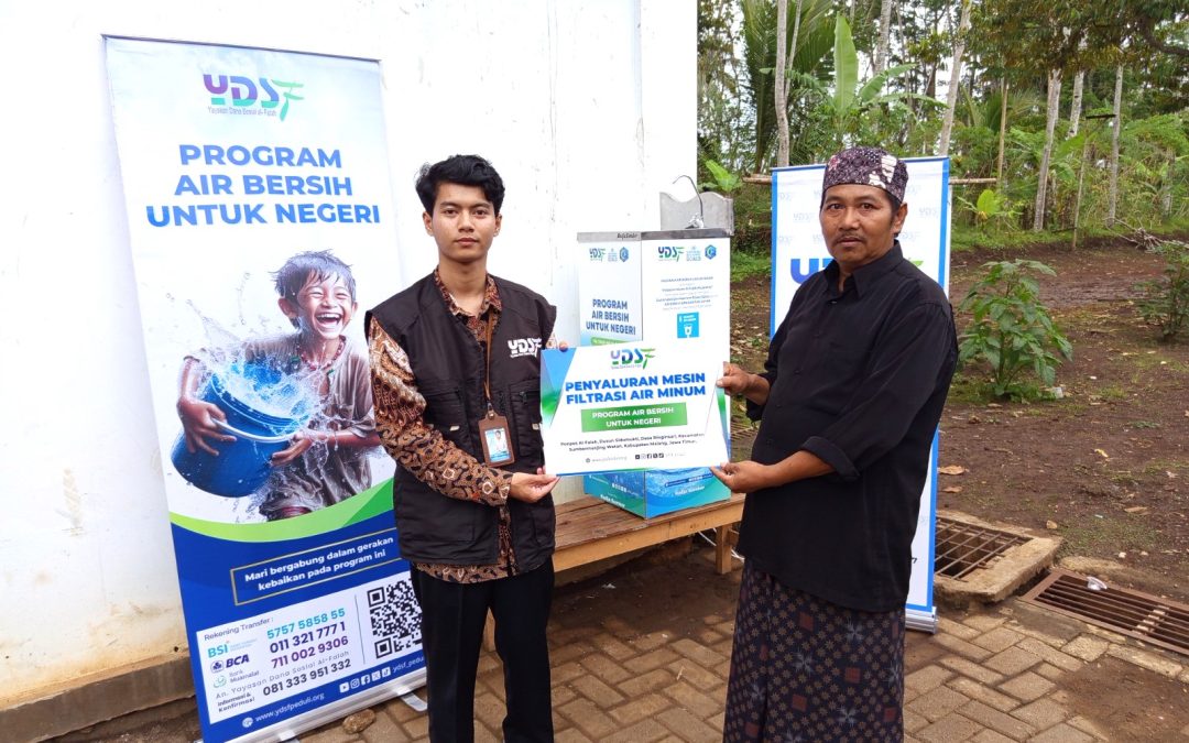 Fokus Dukung SDGs 6, YDSF Malang Salurkan Mesin Filtrasi Air dan Food Rescue untuk Ponpes Al Falah Malang